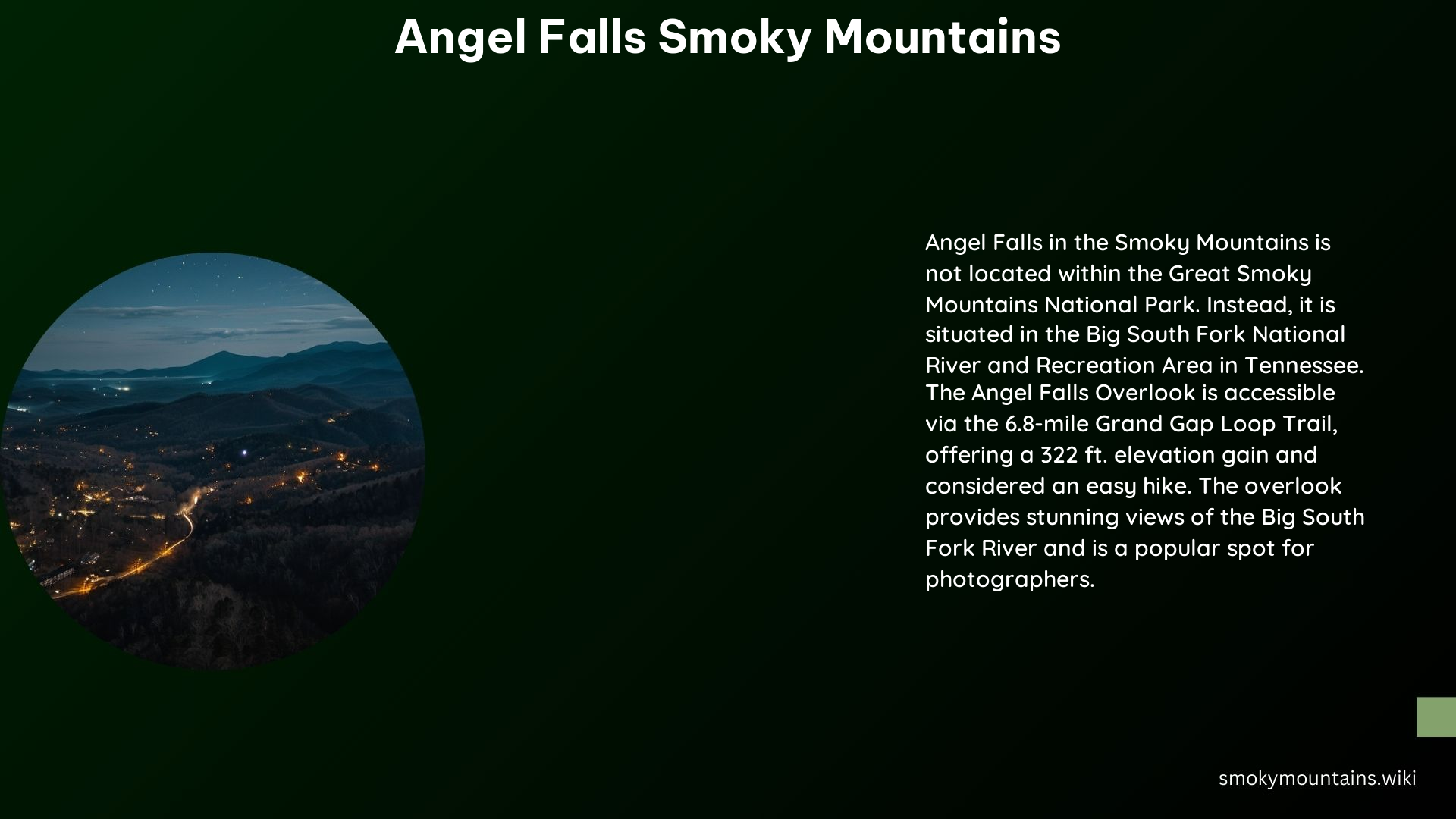 Angel Falls Smoky Mountains