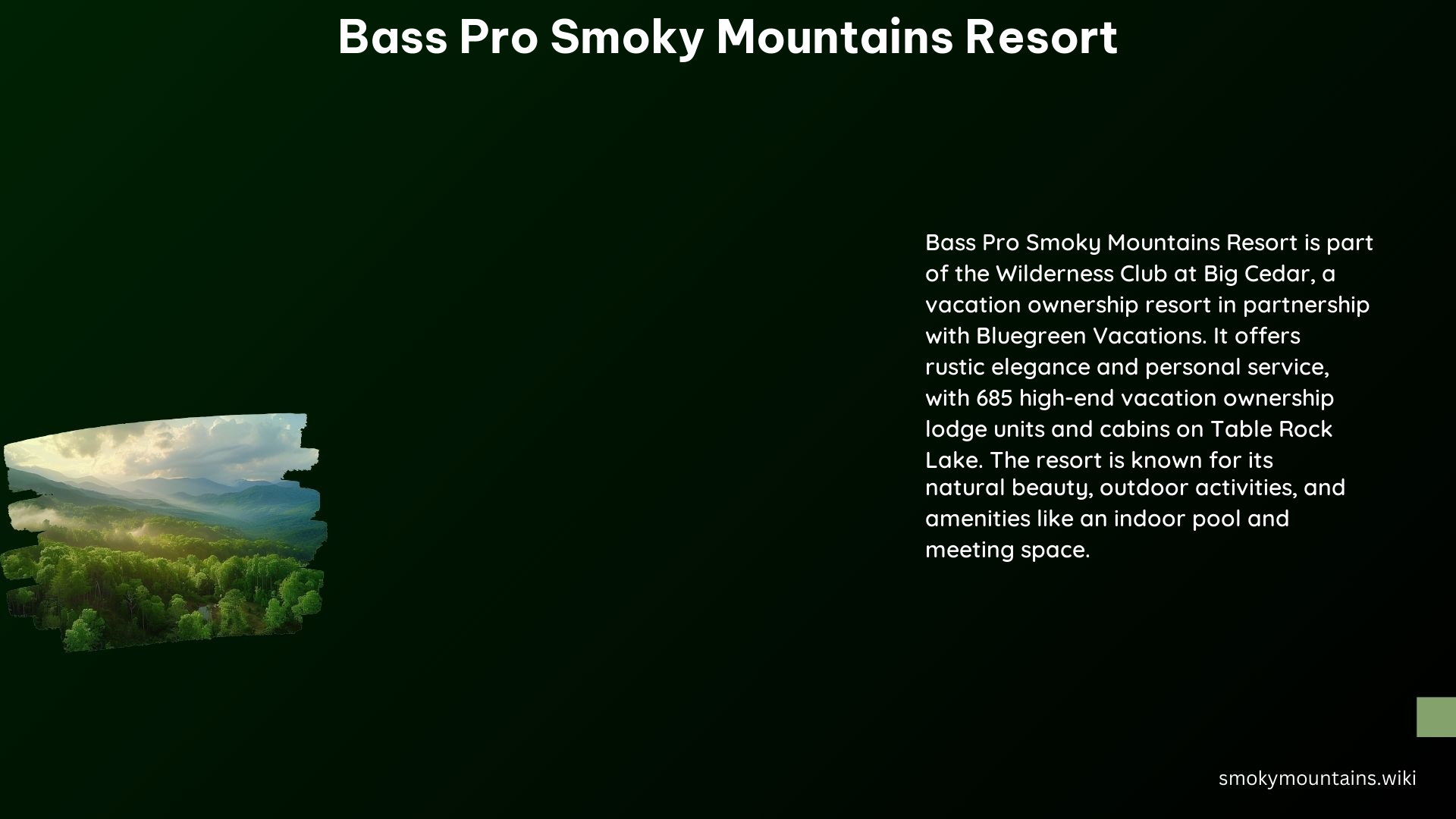 Bass Pro Smoky Mountains Resort