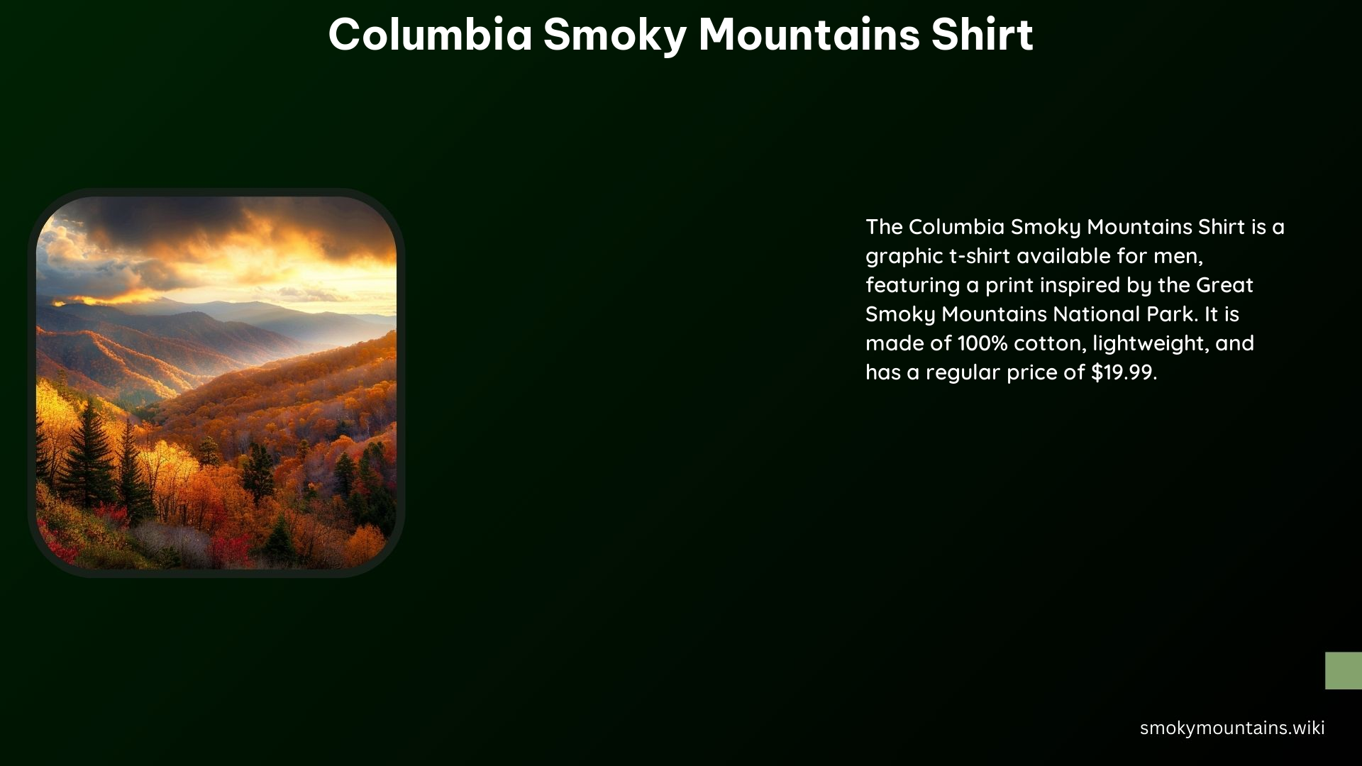 Columbia Smoky Mountains Shirt