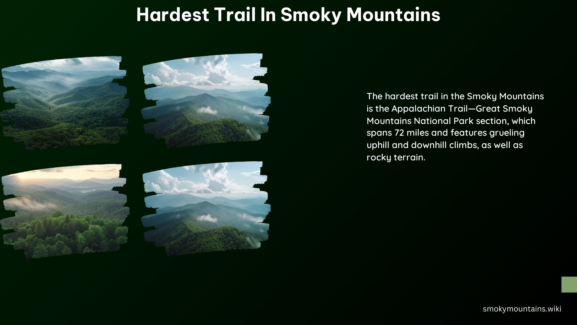 Hardest Trail in Smoky Mountains