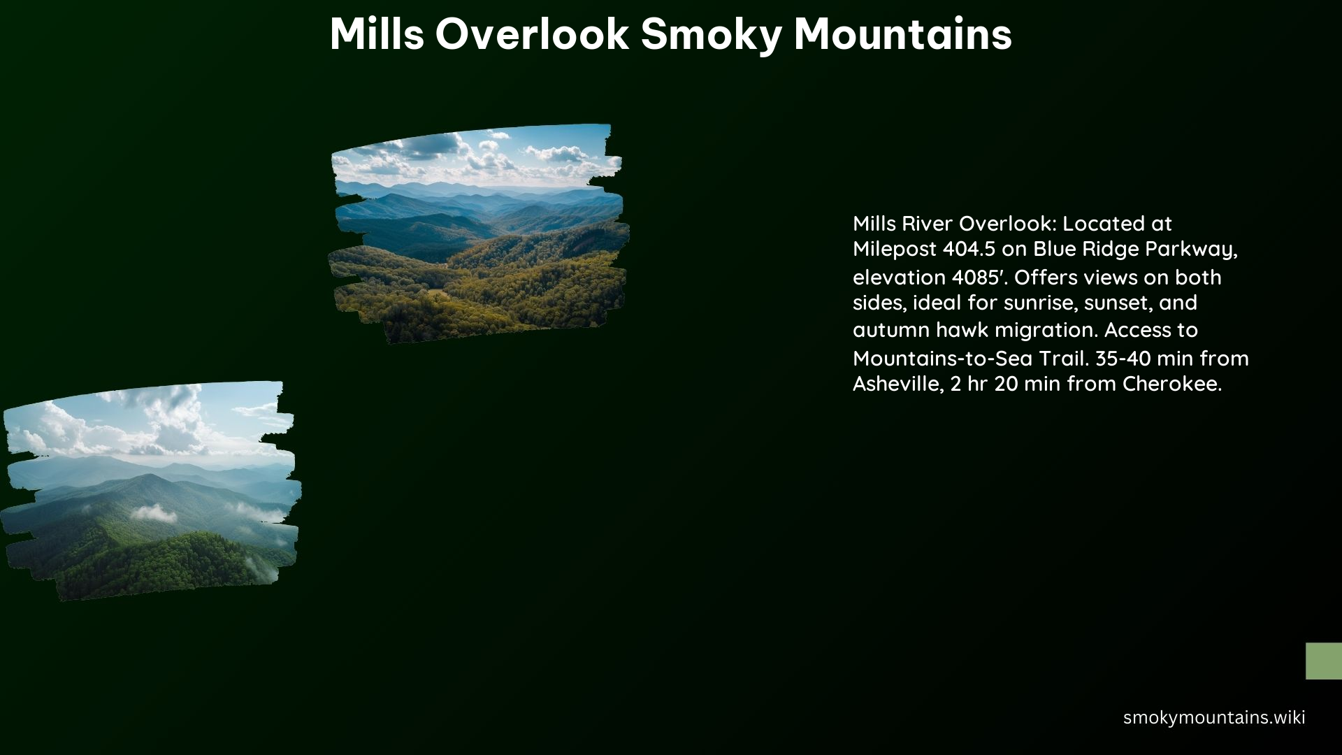 Mills Overlook Smoky Mountains