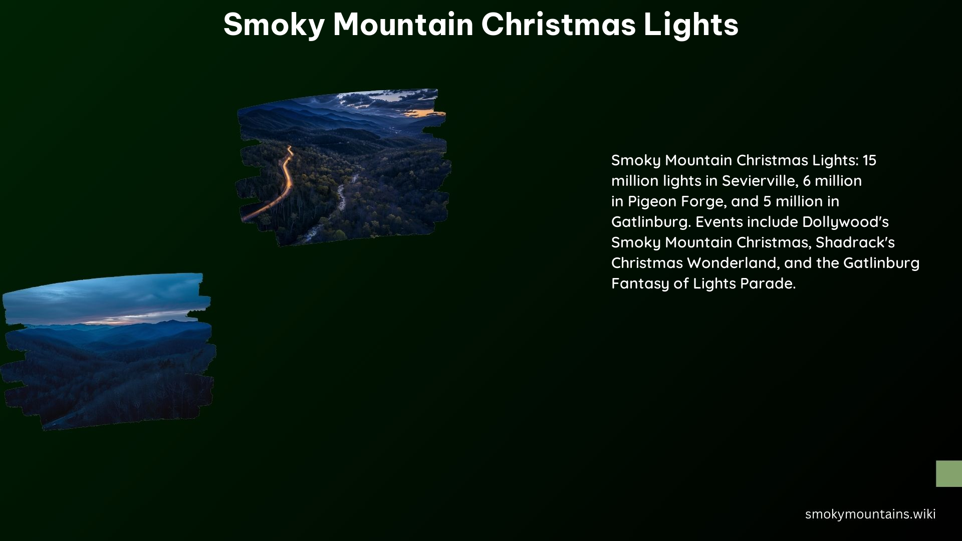 Smoky Mountain Christmas Lights