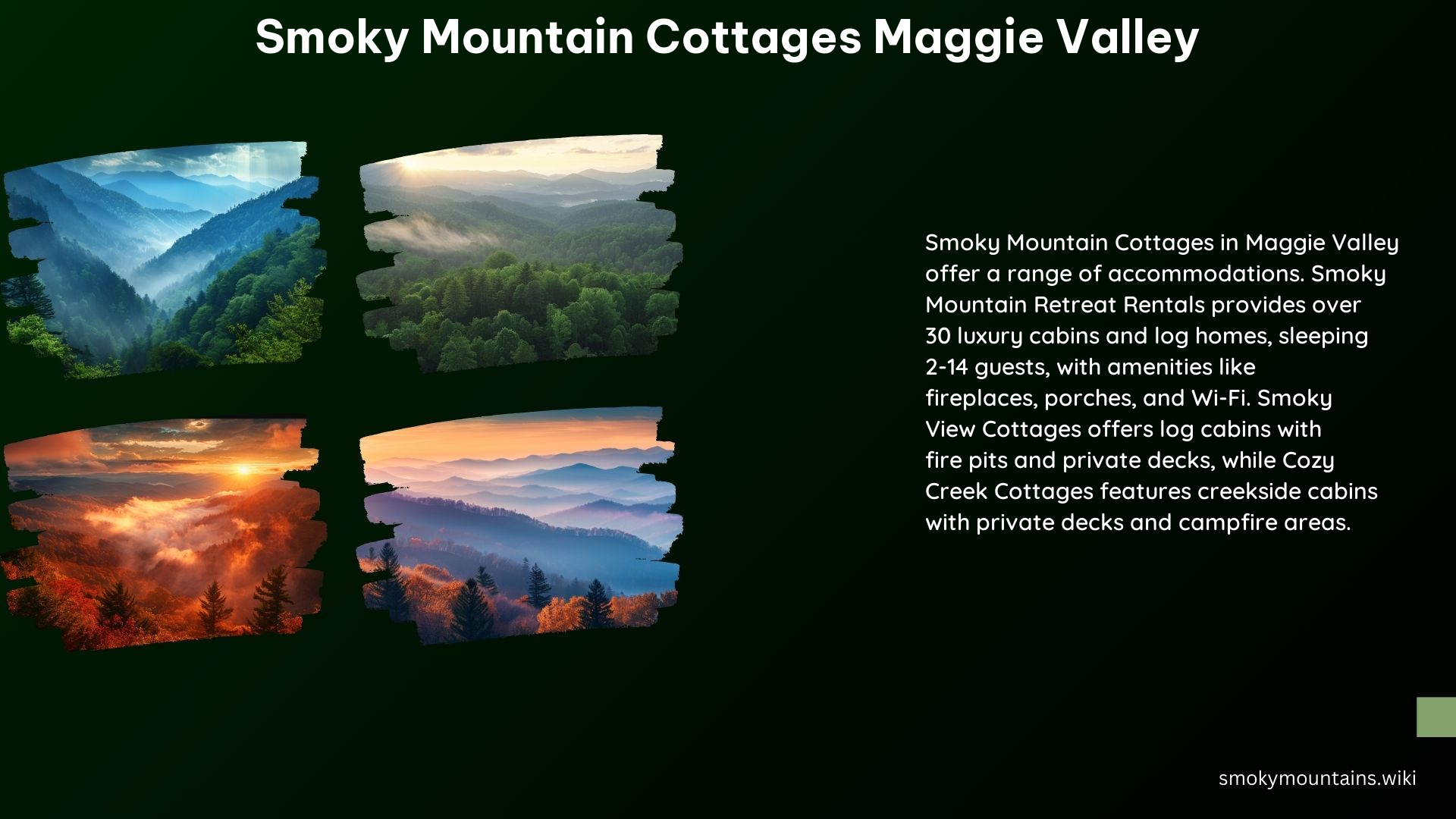 Smoky Mountain Cottages Maggie Valley