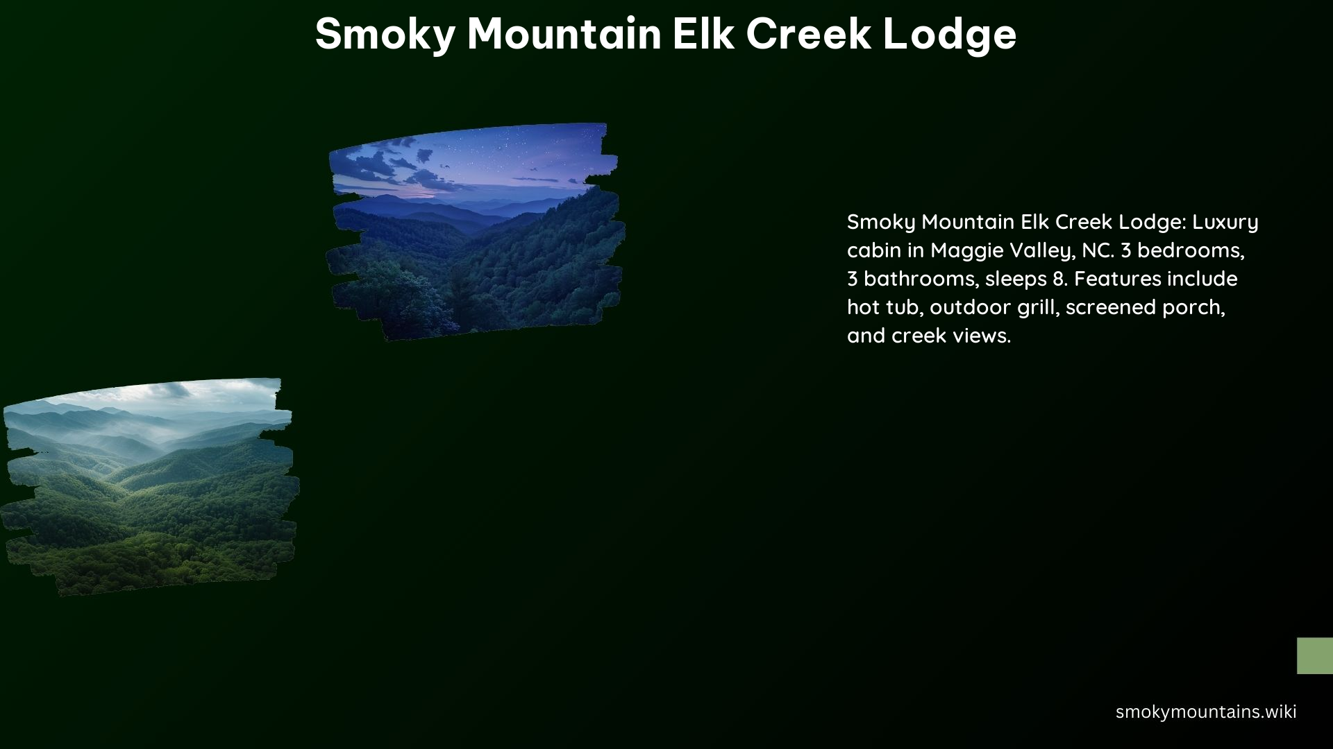 Smoky Mountain Elk Creek Lodge