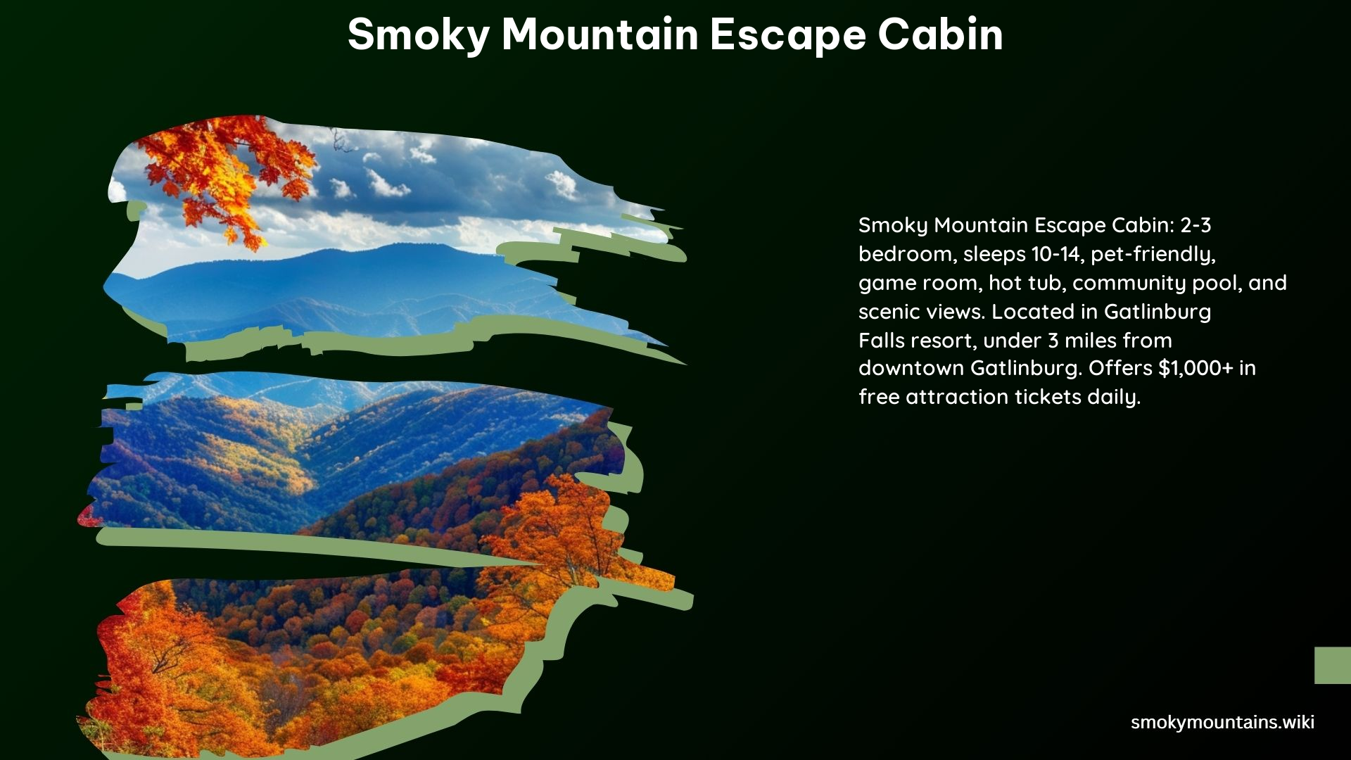 Smoky Mountain Escape Cabin