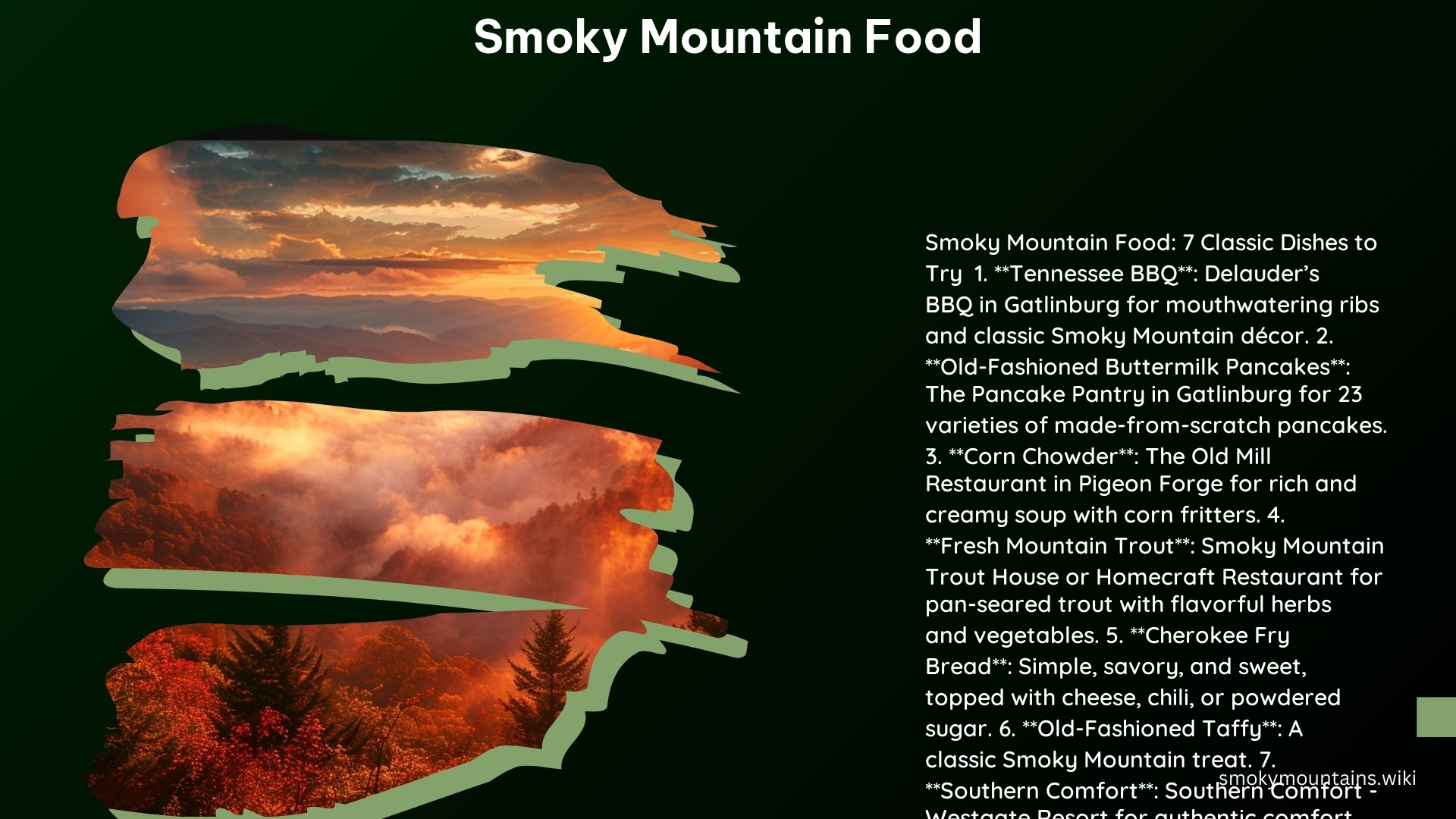 Smoky Mountain Food