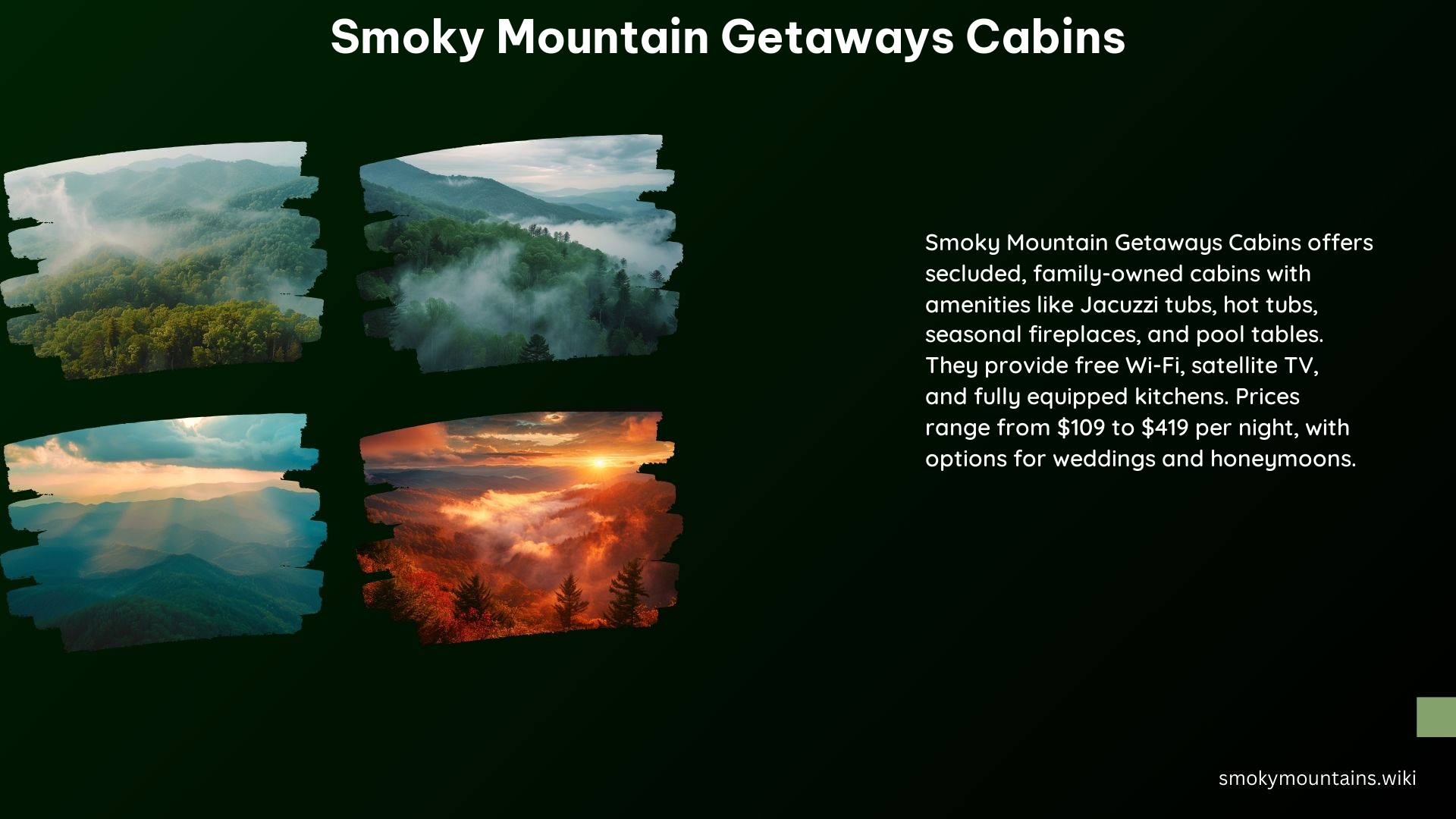 Smoky Mountain Getaways Cabins