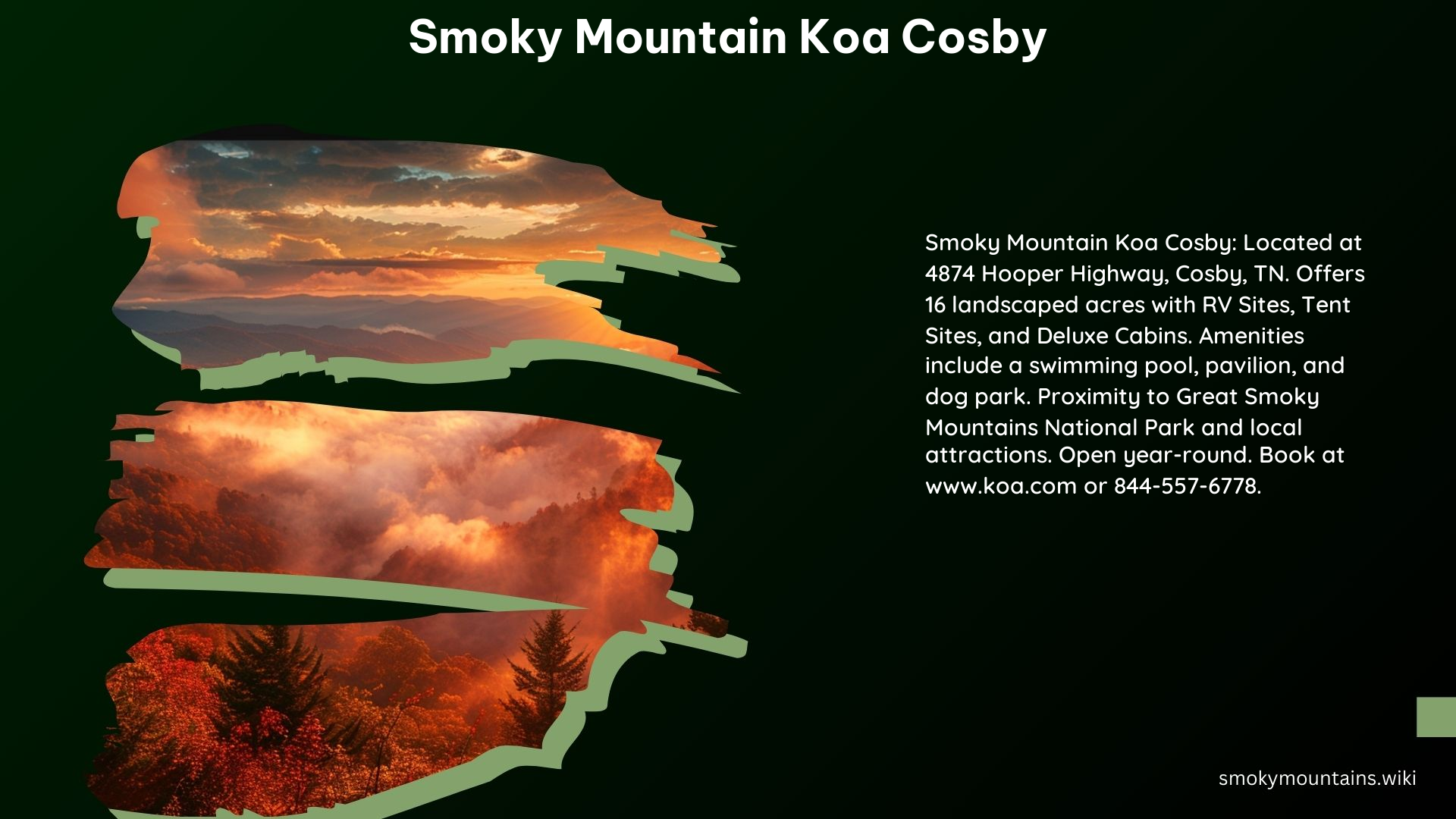 Smoky Mountain Koa Cosby