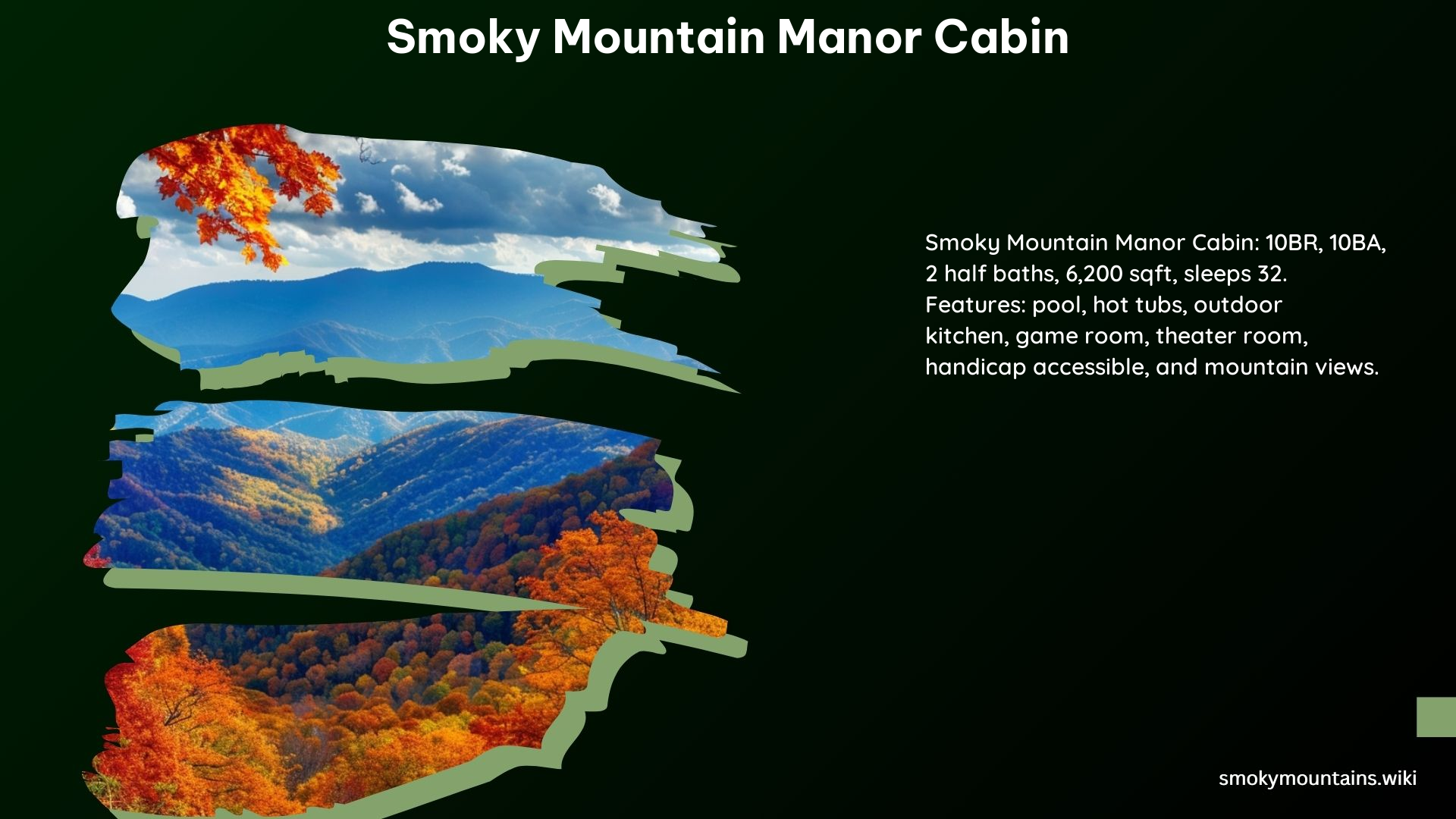 Smoky Mountain Manor Cabin