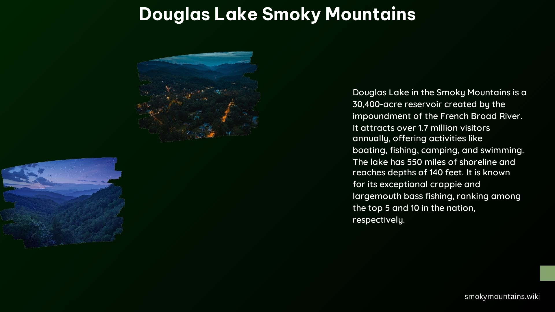 Douglas Lake Smoky Mountains