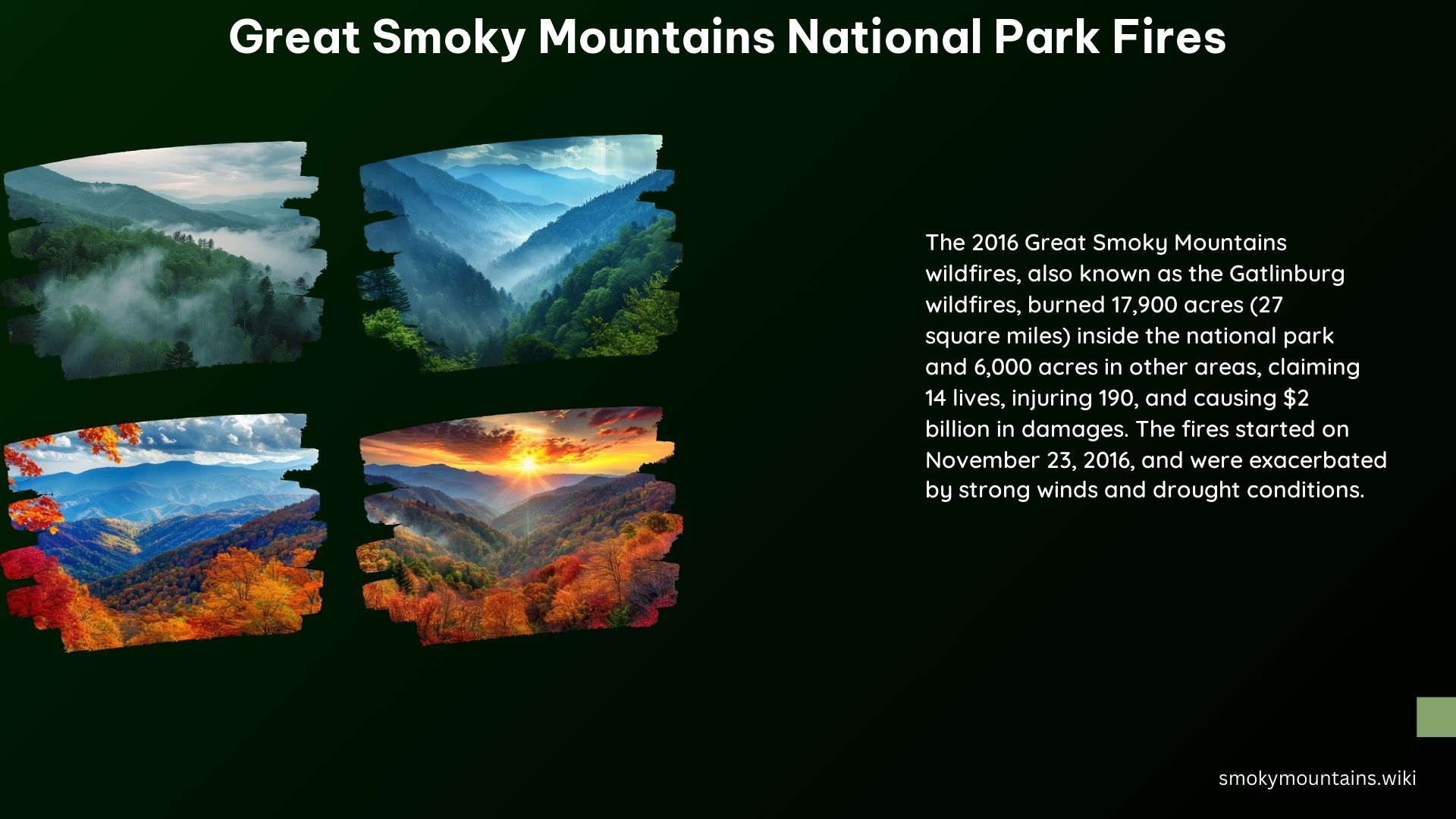 Great Smoky Mountains National Park Fires