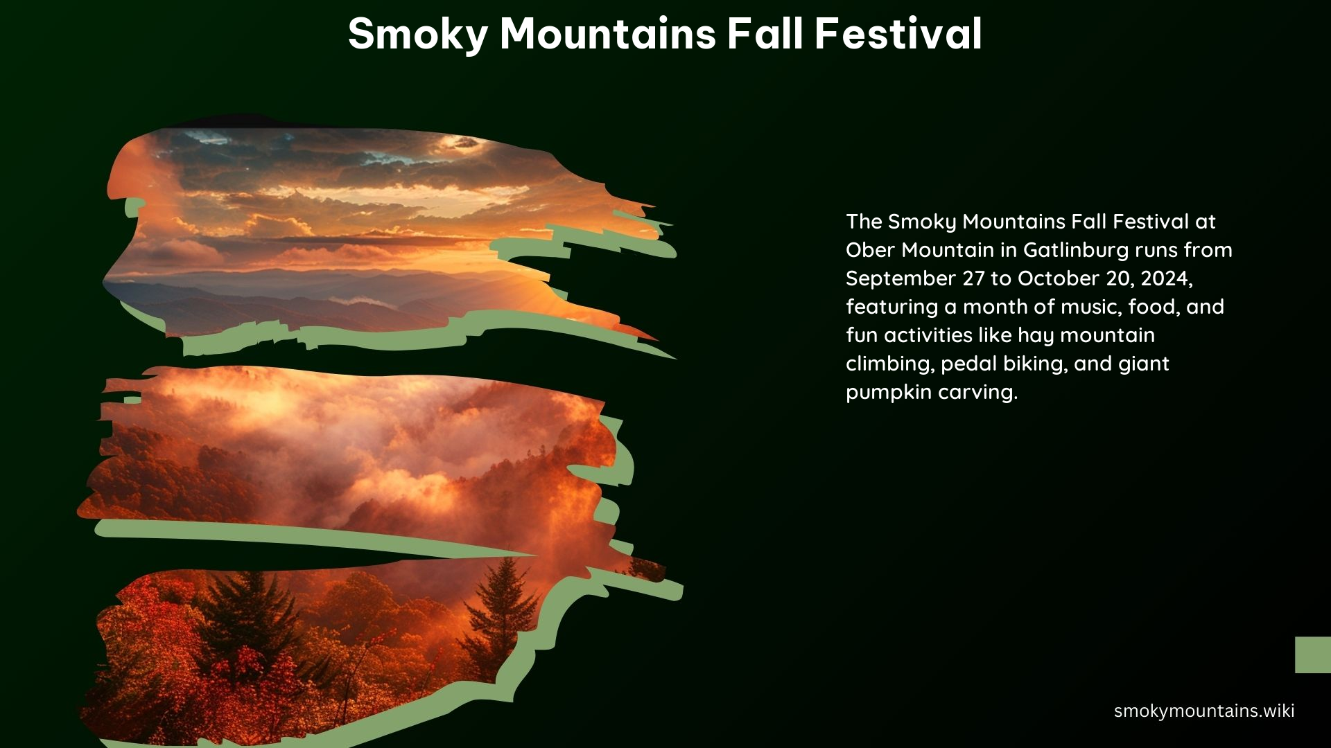 Smoky Mountains Fall Festival