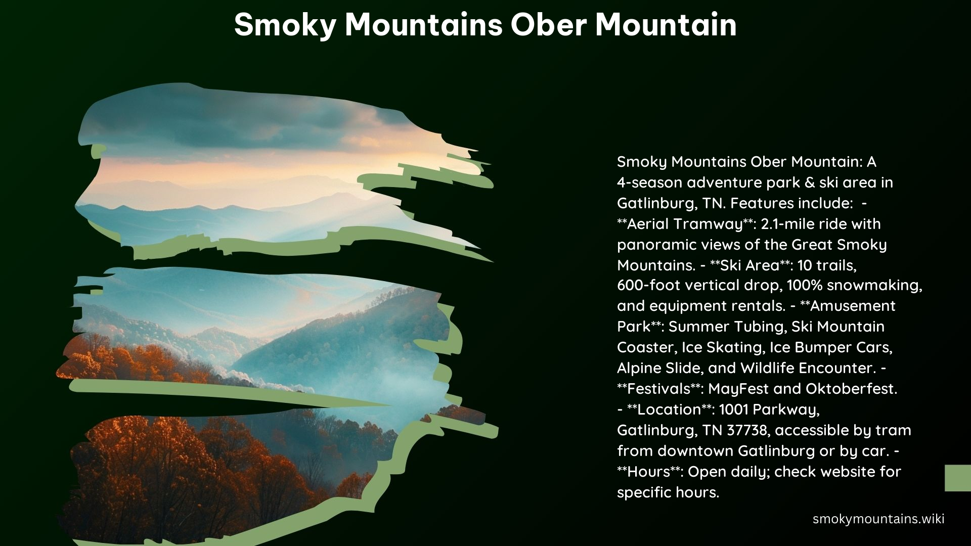 Smoky Mountains Ober Mountain