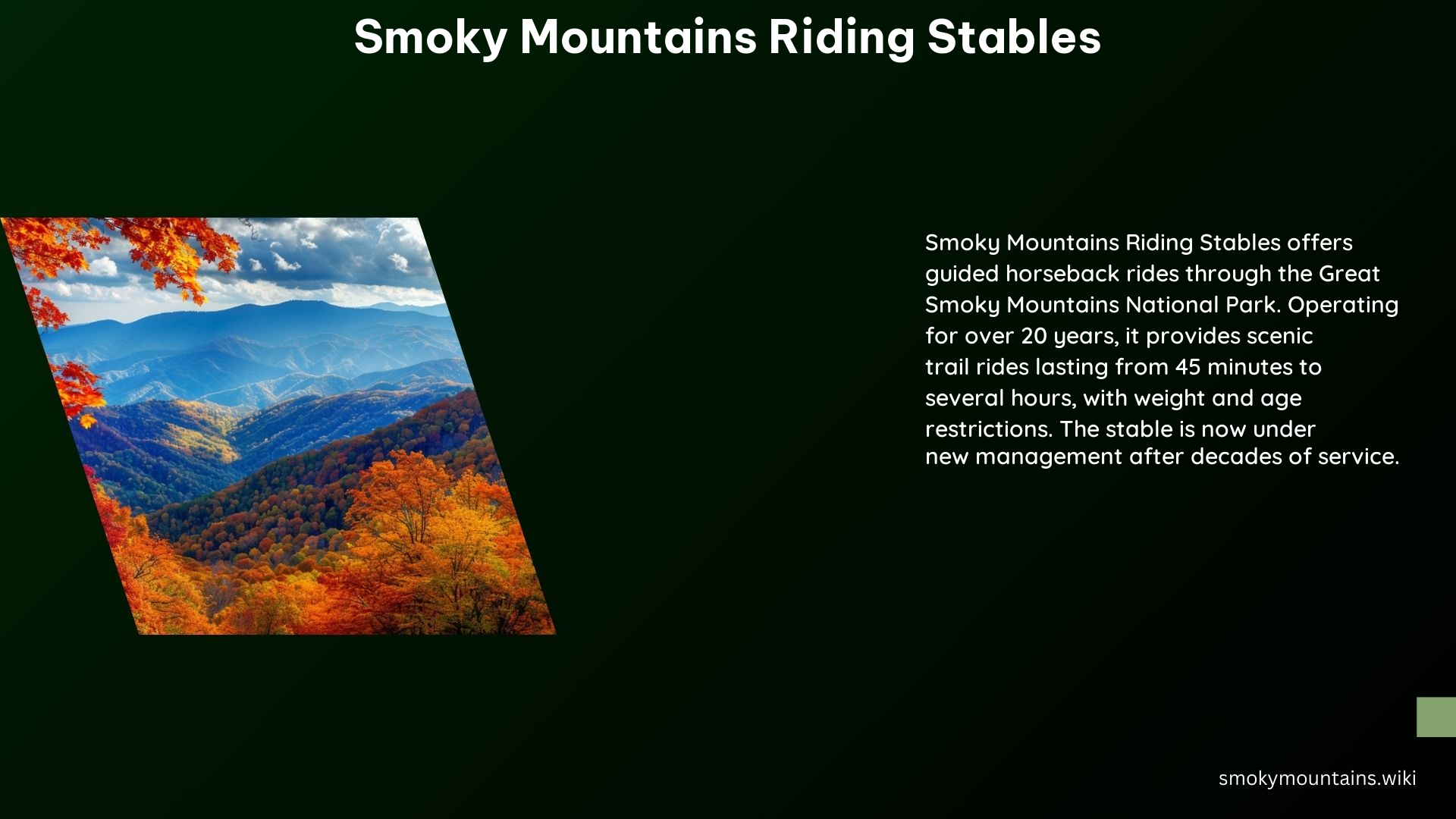 Smoky Mountains Riding Stables