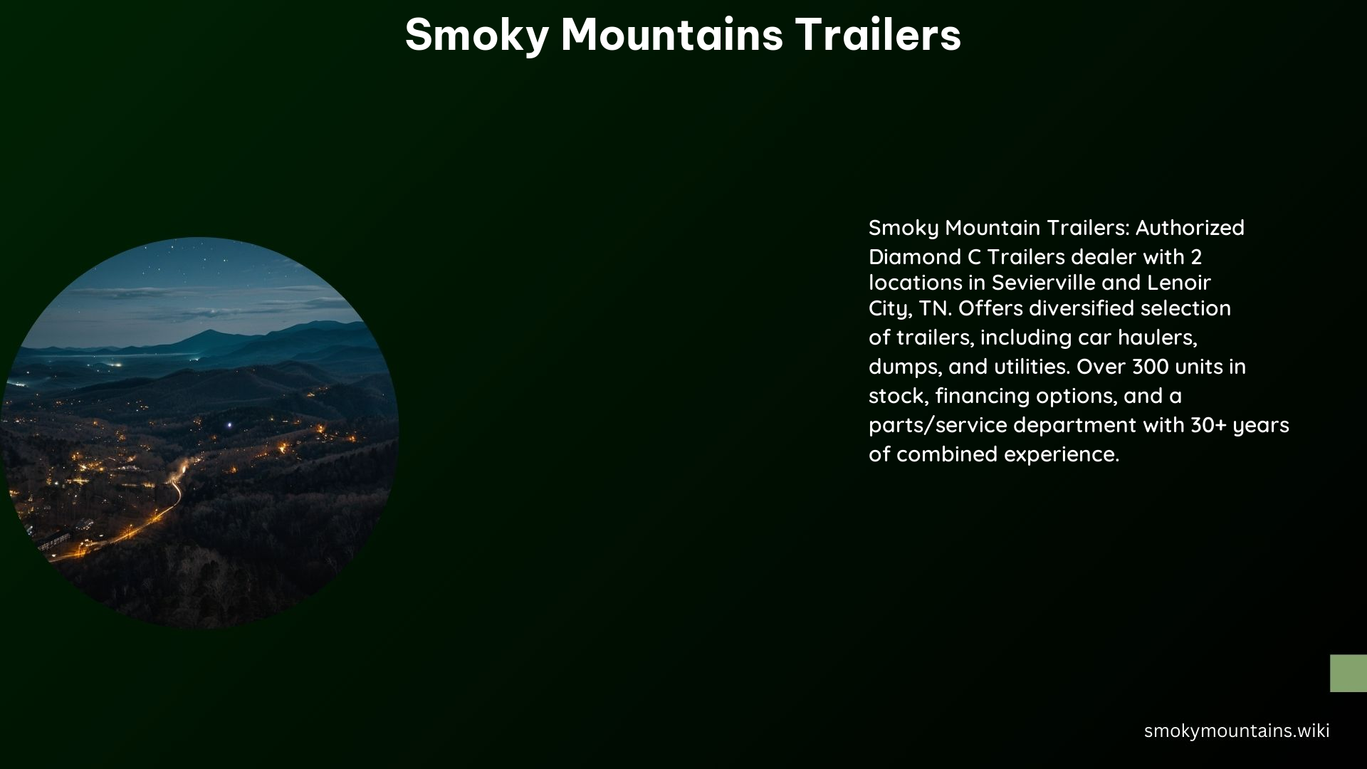 Smoky Mountains Trailers