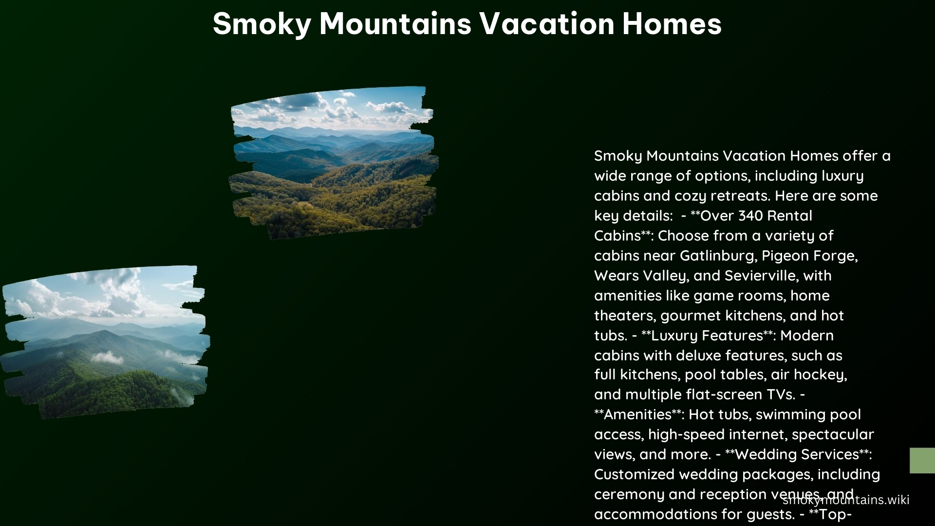 Smoky Mountains Vacation Homes