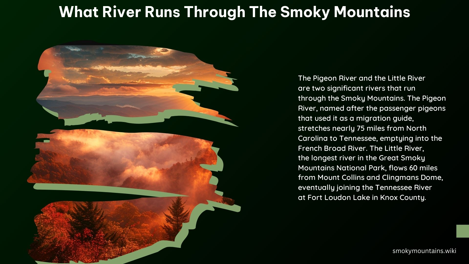 What River Runs Through the Smoky Mountains